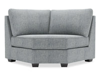 Sofa Lab Roll Curved Wedge - Luna Pewter 