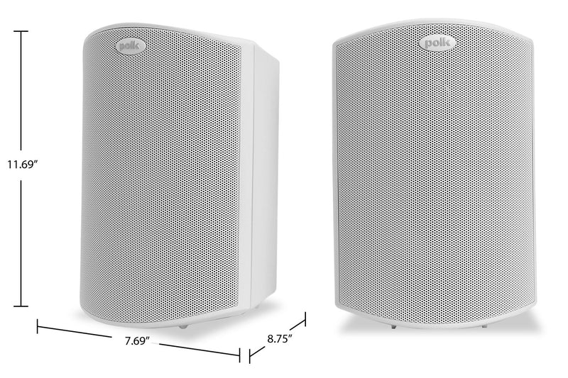 Polk Audio Atrium 6 White Outdoor Speakers with 5.25\" Drivers - AM6088 