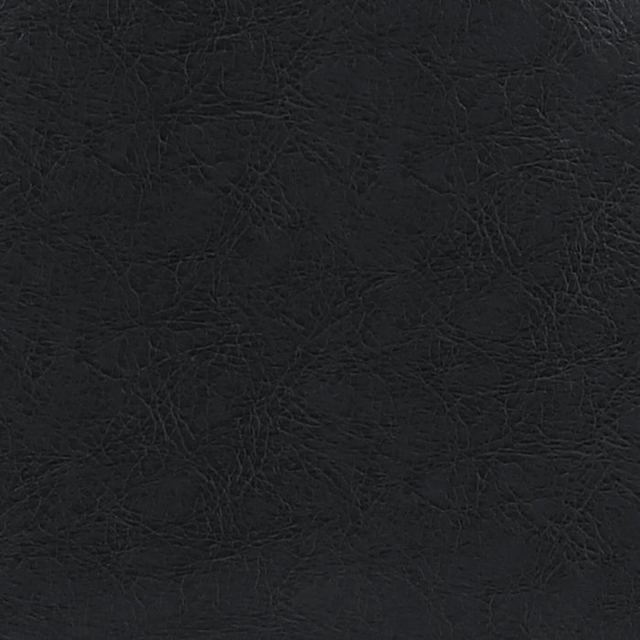 Elijah Dining Chair with Vegan Leather Fabric, Metal - Black