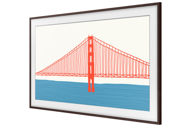 Samsung Customizable Bezel for 50\" The Frame TV - Modern Brown