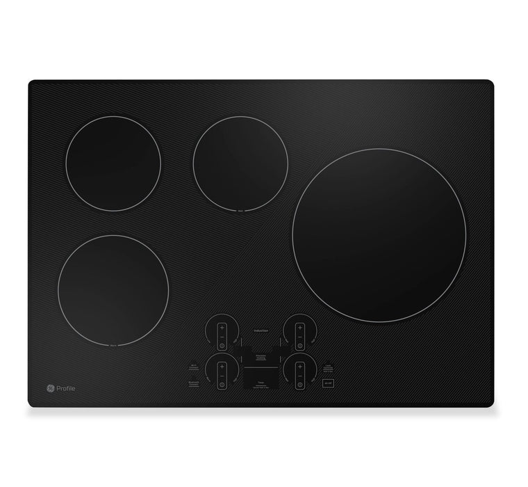 Profile 30\" 4-Element Induction Cooktop - Black - PHP7030DTBB