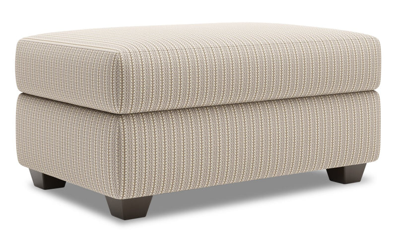 Made in Canada Customizable Sofa Lab The Trunk 39\" Fabric Storage Ottoman - Mushroom Beige