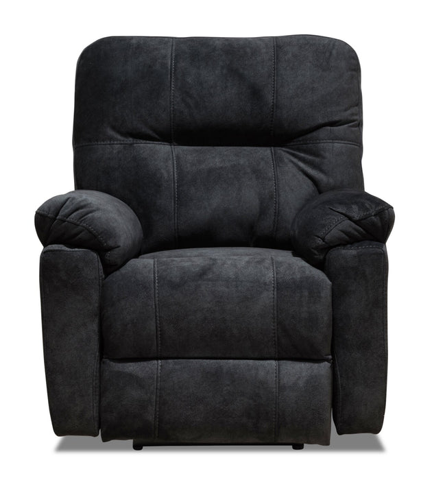 Made in Canada Gybson 38\" Fabric Power Reclining Chair - Graphite Grey