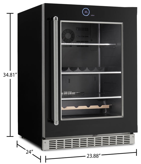 Silhouette Reserve 23.9\" 5 Cu. Ft. Single-Door Beverage Centre - Black - SRVBC050R