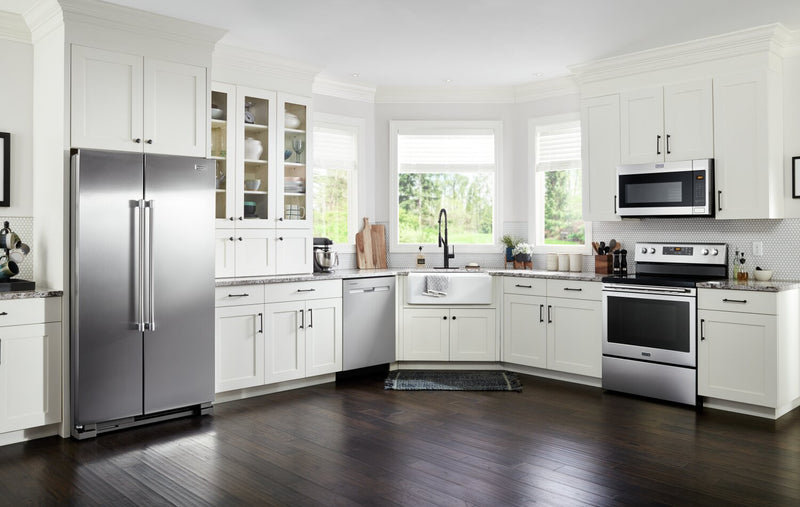 Maytag 36\" 25 Cu. Ft. Side-by-Side Refrigerator - Fingerprint Resistant Stainless Steel - MSS25N4MKZ