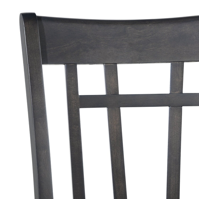 Dena 5pc Dining Set with Table & Chairs, 42-60\"W Extension, Round  - Grey