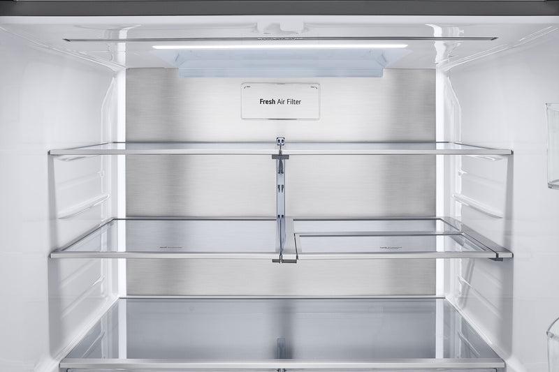 LG 36\" 31 Cu. Ft. French-Door Standard-Depth MAX™ Refrigerator - Smudge Proof Stainless Steel - LRYKS3106S