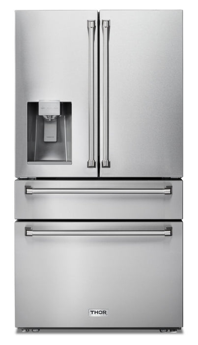Thor 36\" 21.6 Cu. Ft. French-Door Refrigerator - Stainless Steel - TRF3601FD