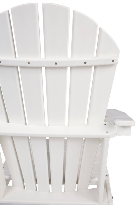 Bask Outdoor Patio Adriondack Chair - High Density Plastic, UV & Weather Resistant - White