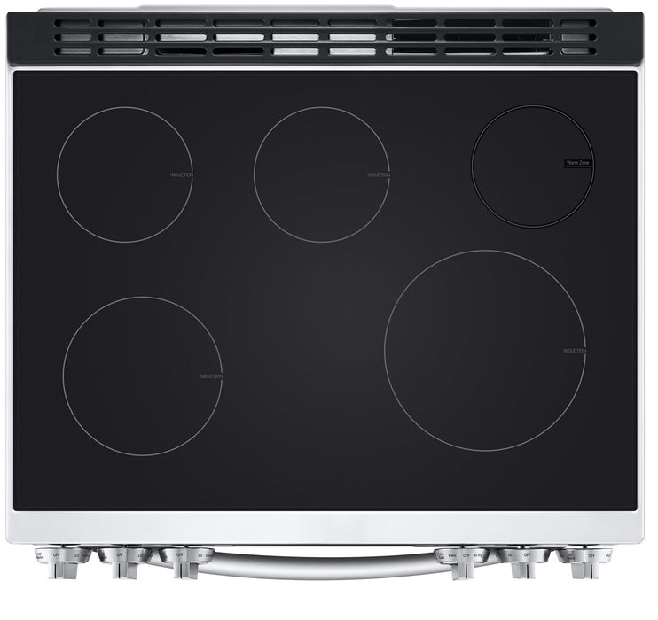 LG 6.3 Cu. Ft. Smart Induction Range with Instaview & Air Fry - Smudge Proof Stainless Steel - LSIL6336F
