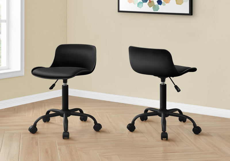 Letty 18.5\" Compact Office Chair with Low Back - Black