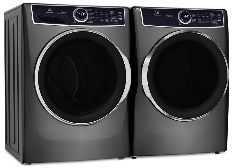 Electrolux 5.2 Cu. Ft. Front-Load Washer and 8 Cu. Ft. Electric Dryer - Titanium