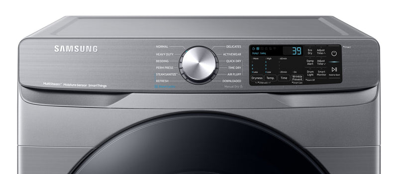 Samsung 7.5 Cu. Ft. Gas Dryer with Steam - Grey - Stackable - DVG45B6305P/AC