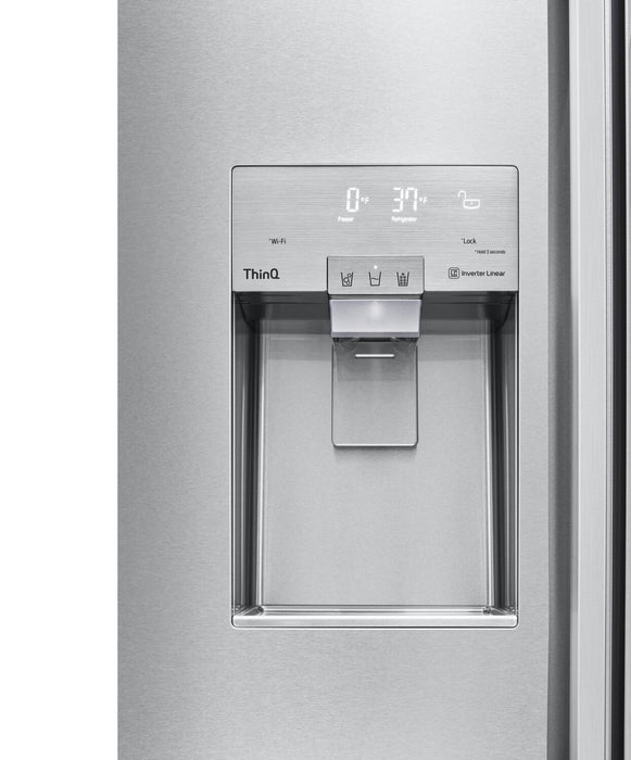 LG Studio 42\" 26 Cu. Ft. Side-by-Side Built-In Refrigerator - Smudge Proof Stainless Steel - SRSXB2622S