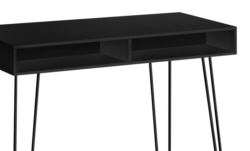 Ezra 40\" Office Desk with Cubbyholes- Black