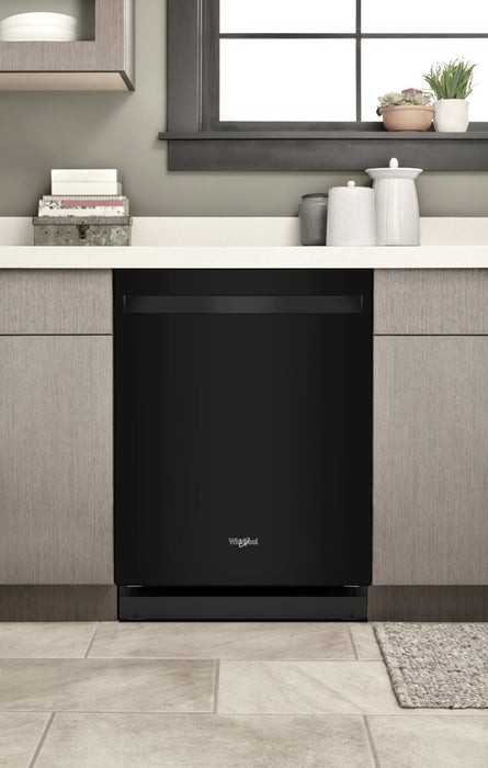 Whirlpool 24\" 44 dBA Built-In Top-Control Dishwasher - Black - WDT550SAPB
