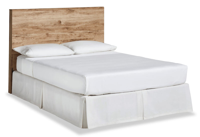 Derekson Panel Headboard, Natural - Queen Size