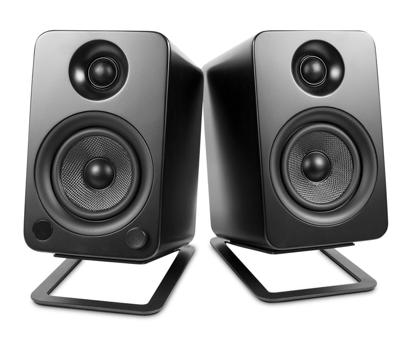 Kanto S4 Desktop Speaker Stands for Midsize Speakers, Black - S4