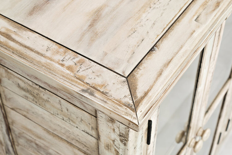 Rocco 70\" 6-Door Large Accent Cabinet - Cream