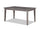 ["Krew Dining Table, Melamine, 60##PACKAGEDETAILSquot;W - Grey"]