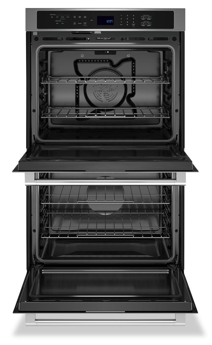 Maytag 30\" 10 Cu. Ft. Electric Double Wall Oven with True Convection - Fingerprint Resistant Stainless Steel - MOED6030LZ