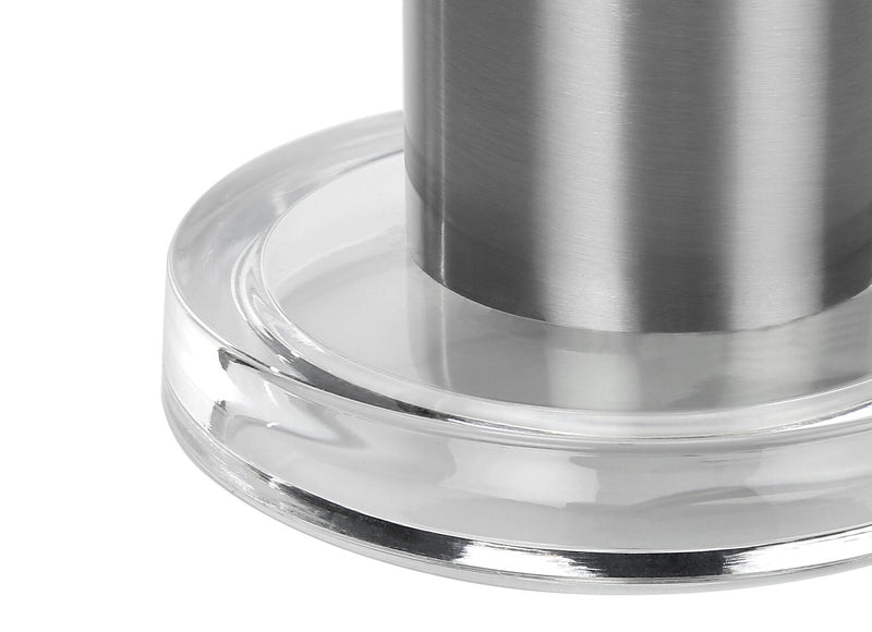 28\" Nickle Metal with Acrylic Base Table Lamp