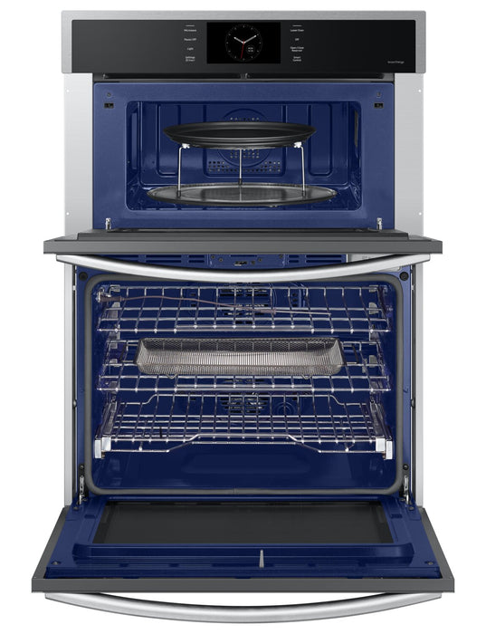 Samsung 30\" 7 Cu. Ft. Electric Micowave Combination Wall Oven with Steam Cook - Stainless Steel - NQ70CG600DSRAA