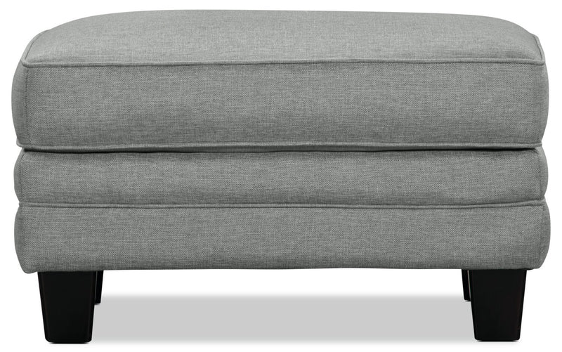 Made in Canada Tula 35\" Fabric Ottoman - Mist Grey