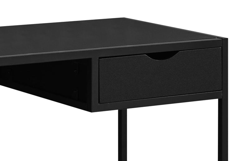 Everly 42.25\" Office Desk with Drawer - Black