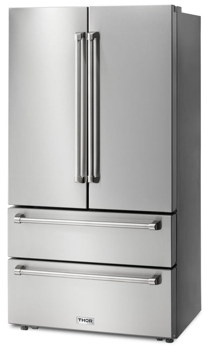 Thor 36\" 22.5 Cu. Ft. French-Door Refrigerator - Stainless Steel - TRF3602