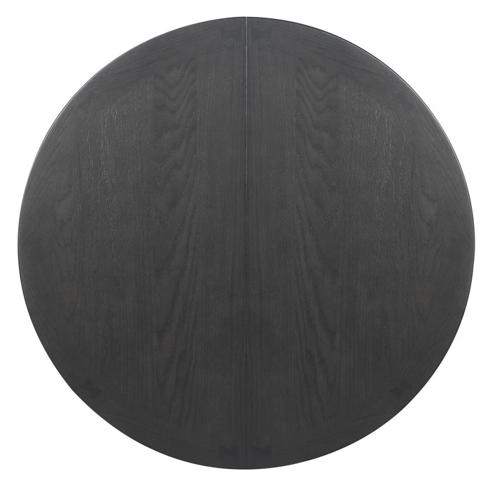 Dena Counter-Height Dining Table with 42-60\"W Extension, Round  - Grey