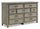 ["Levi Bedroom 7-Drawer Dresser, 67##PACKAGEDETAILSquot;W x 38##PACKAGEDETAILSquot;H, Wood - Drift Grey"]
