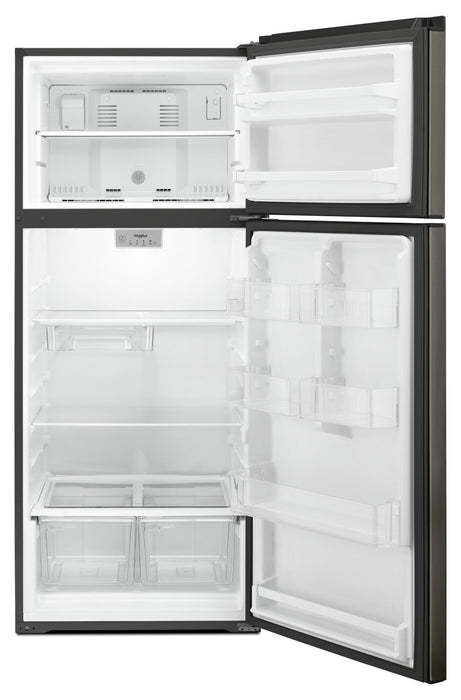 Whirlpool 28\" 18 Cu. Ft. Top-Mount Refrigerator - Black Stainless - WRT518SZKV
