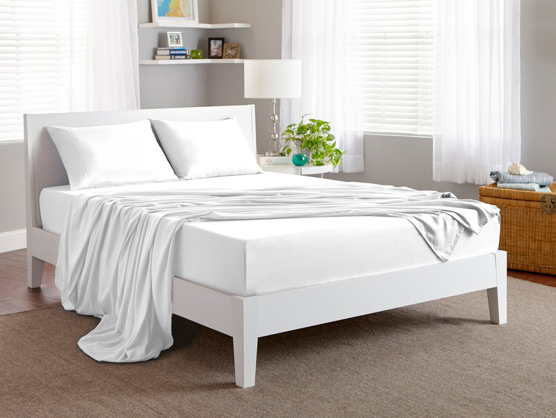 BEDGEAR Basic 4-Piece Queen Sheet Set - White