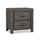 ["Koda Bedside 2-Drawer Nightstand, 23.7##PACKAGEDETAILSquot;W x 23.7##PACKAGEDETAILSquot;H, Acacia Wood - Grey"]
