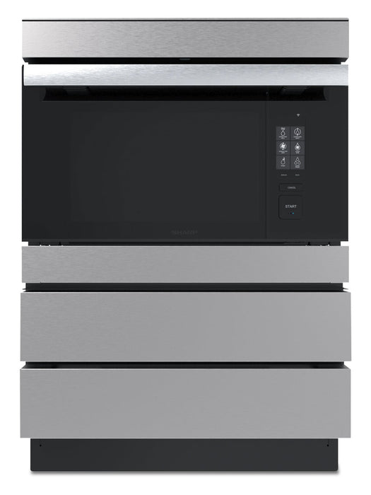 Sharp 24\" Under- Counter Microwave Drawer Oven Pedestal - SKCD24U0GS