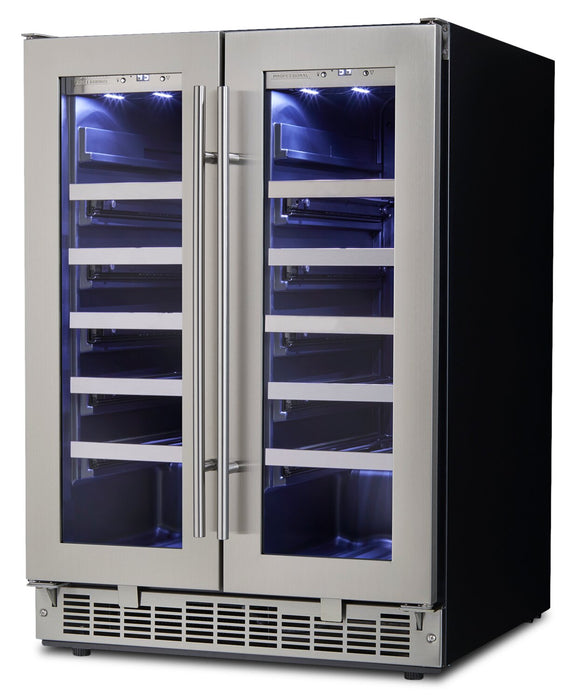 Silhouette Napa 23.9\" 4.7 Cu. Ft. French-Door Wine Cooler - Stainless - DWC047D1BSSPR