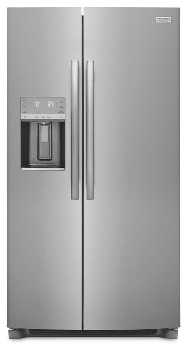 Frigidaire Gallery 36.1\" 22.3 Cu. Ft. Counter-Depth Side-by-Side Refrigerator - Smudge-Proof® Stainless Steel - GRSC2352AF