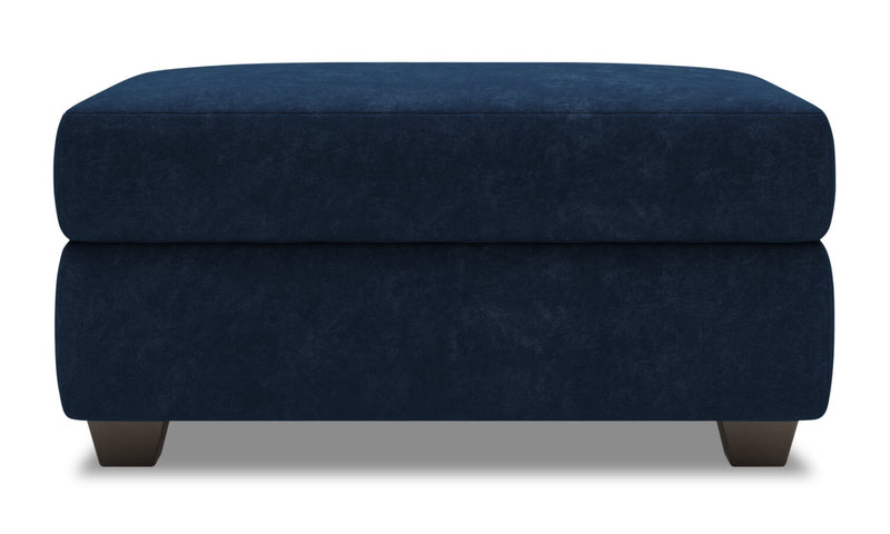 Made in Canada Customizable Sofa Lab The Trunk 39\" Velvet Fabric Storage Ottoman - Royal Blue
