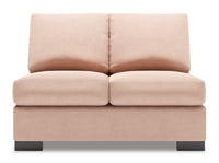 Sofa Lab Track Armless Loveseat - Pax Rose 