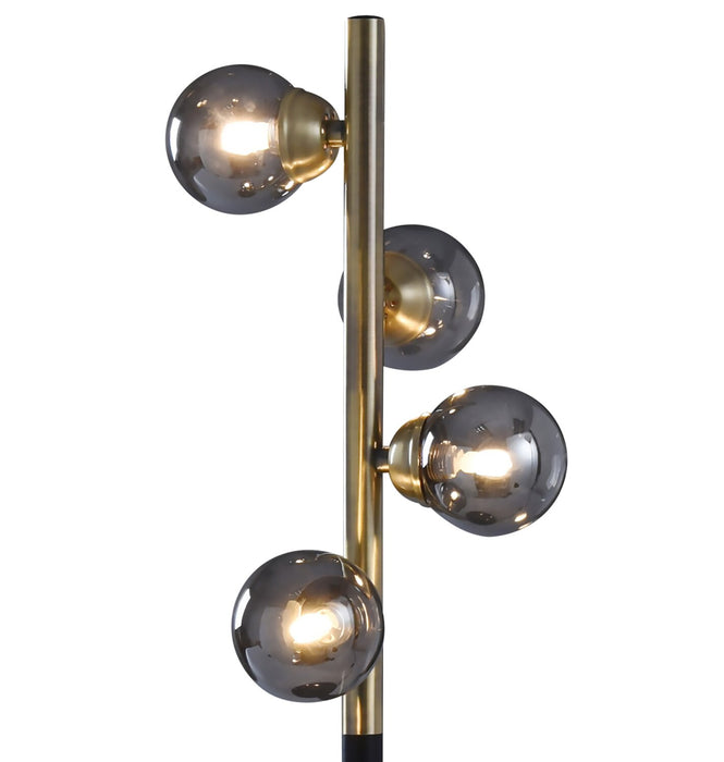 Bennie 25.75\" 4-Light Black and Gold Table Lamp