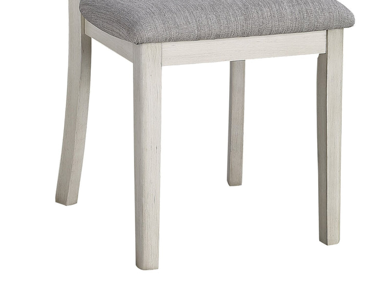 Shae 5pc Dining Set with Table & 4 Chairs, 48\"W - Antique White