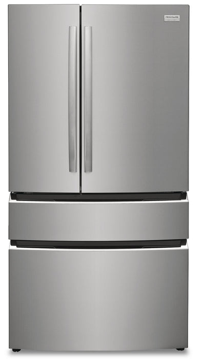 Frigidaire Gallery 36\" 22.1 Cu. Ft. Counter-Depth 4-Door French-Door Refrigerator - Smudge-Proof® Stainless Steel - GRMG2272CF