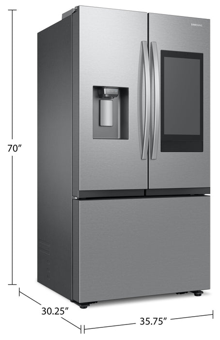 Samsung 36\" 26 Cu. Ft. SpaceMax Counter-Depth Refrigerator - Stainless Steel - RF27CG5900SRAC