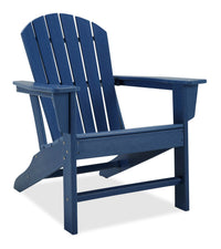 Bask Outdoor Patio Adriondack Chair - High Density Plastic, UV & Weather Resistant - Blue 