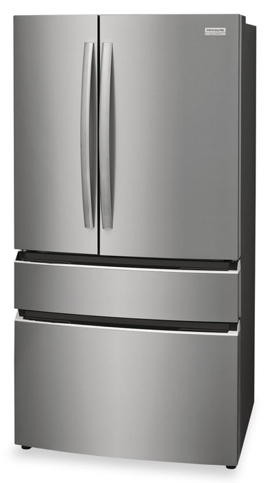 Frigidaire Gallery 36\" 27.2 Cu. Ft. Standard-Depth 4-Door French-Door Refrigerator - Smudge-Proof® Stainless Steel - GRMN2872AF
