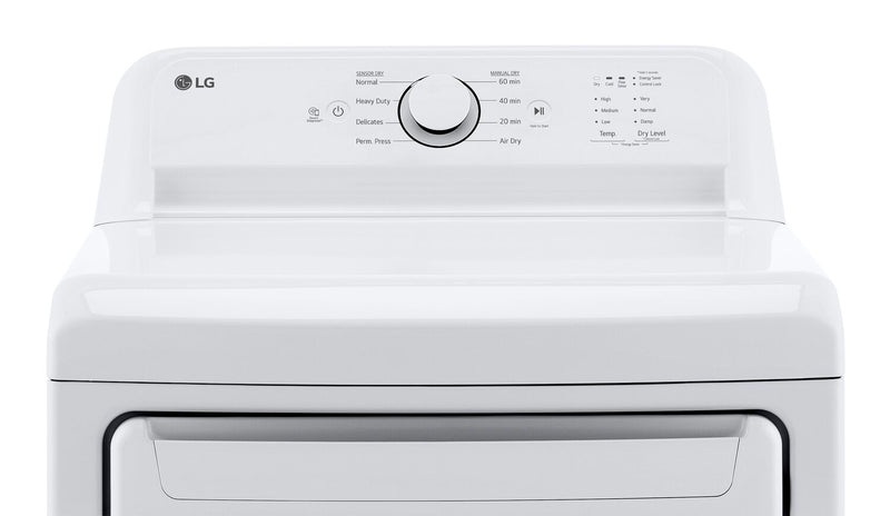 LG 7.3 Cu. Ft. Electric Dryer - White - DLE6100W