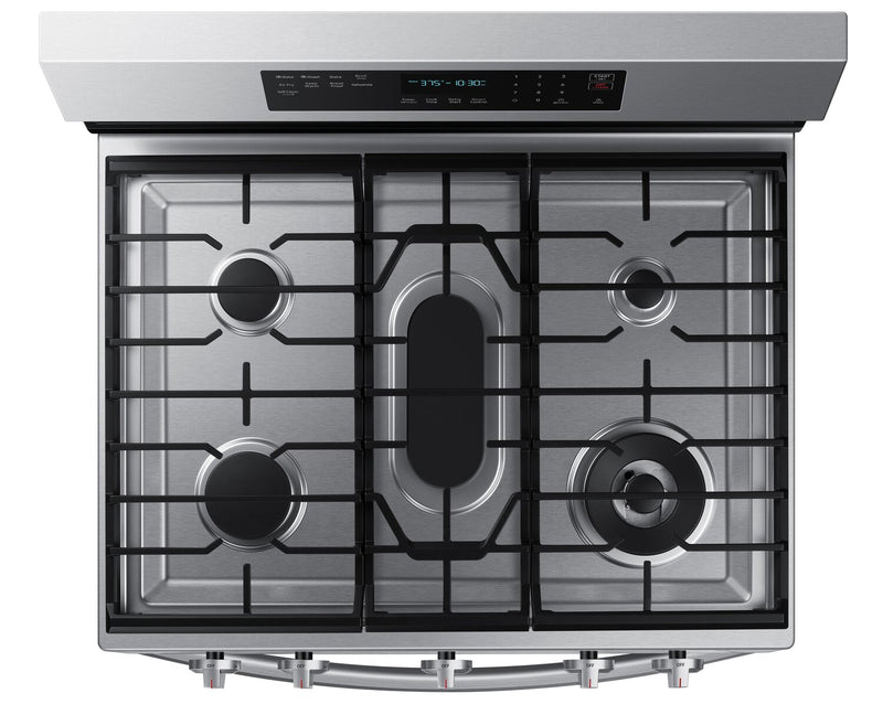 Samsung 6 Cu. Ft. Smart Gas Free Standing Range with Air Fry - Stainless Steel - NX60A6711SS/AA