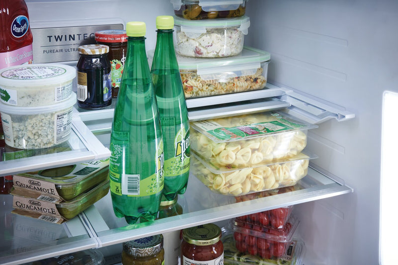 Frigidaire Gallery 36\" 21.5 Cu. Ft. Counter-Depth 4-Door French-Door Refrigerator - Smudge-Proof® Black Stainless Steel - GRMC2273CD