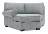 Sofa Lab Roll LAF Cuddler - Luna Pewter 